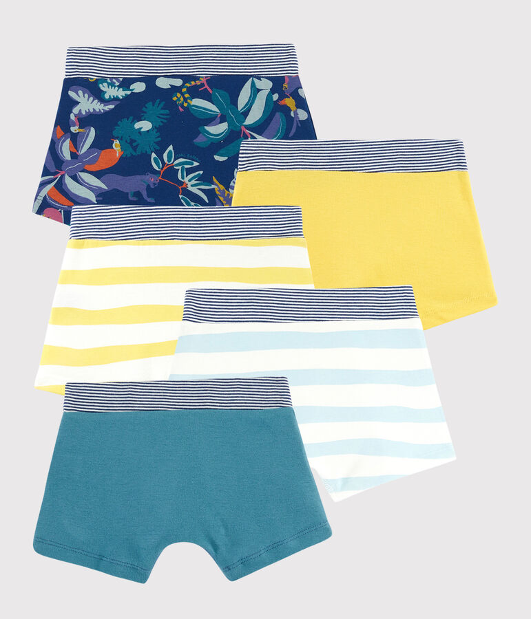 Lot de 5 boxers imprim&eacute; jungle petit gar&ccedil;on multicouleur