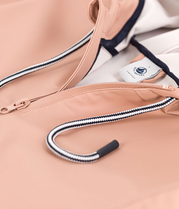 Lange en lichte oliejas van gerecycleerd materiaal voor dames en heren beige
