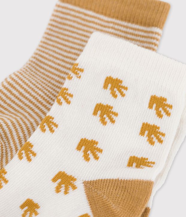 Set van 2 paar babysokken multicouleur