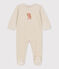 Babyslaappakje met uiltjes in fluweel beige MONTELIMAR CHINE