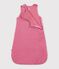 Effen fluwelen trappelzakje voor baby's TOG 3 roze