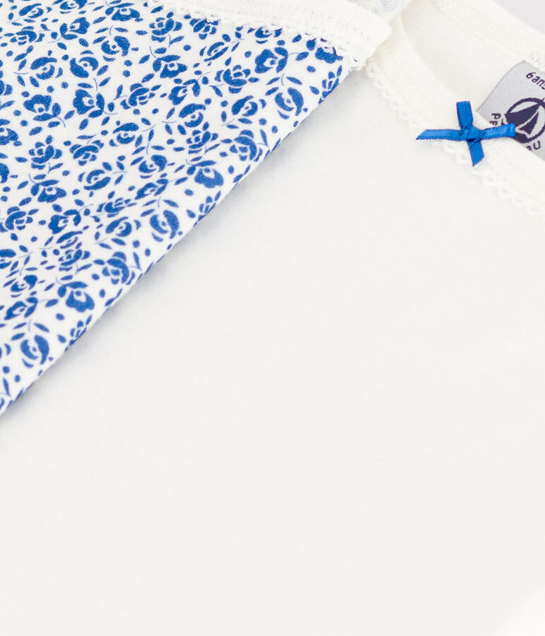 Lot de 2 chemises &agrave; bretelles fleur en coton enfant variante 1