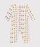 Pyjama sans pieds imprimé en coton bébé blanc MARSHMALLOW/blanc MULTICO