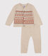 Ensemble in tricot van jacquard voor baby's