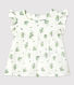 Blouse manches courtes imprimé fleuri en gaze de coton bio bébé