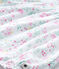 Combicourt bébé fille à smocks imprimé blanc ECUME/rose ROSE/ MULTICO