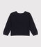 Cardigan voor meisjes in katoen blauw SMOKING