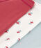 Lot de 3 bodies bretelles fleurs en coton variante 1
