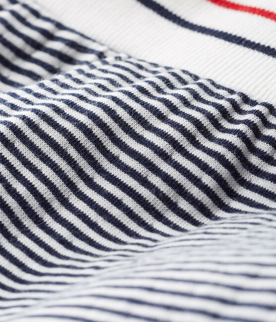 Pantalon bébé en tubique bleu SMOKING/blanc MULTICO CN