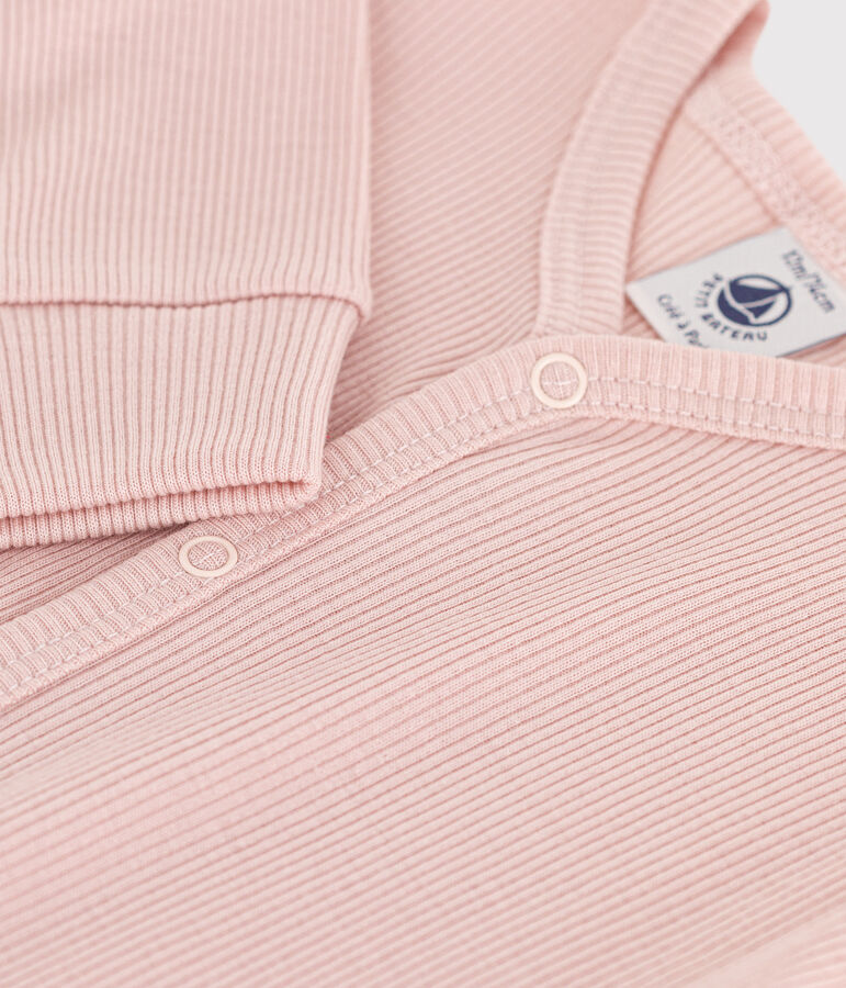 Slaappakje zonder voetjes in katoen en lyocell voor baby's roze