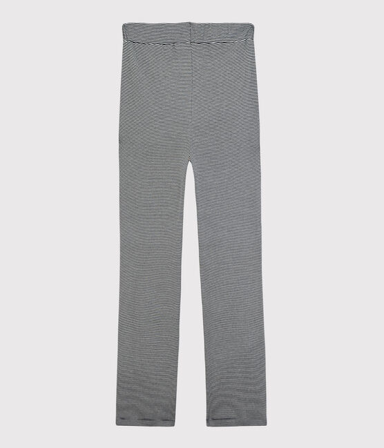 Pantalon en coton BIO Femme bleu SMOKING/blanc MARSHMALLOW