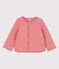 Cardigan en tubique matelassé bébé rose PAPAYE