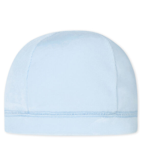 Uniseks eerste mutsje in fluweel blauw FRAICHEUR