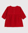 Robe manches longues bébé en gaze de coton STOP