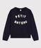Sweatshirt van fleece voor dames blauw SMOKING