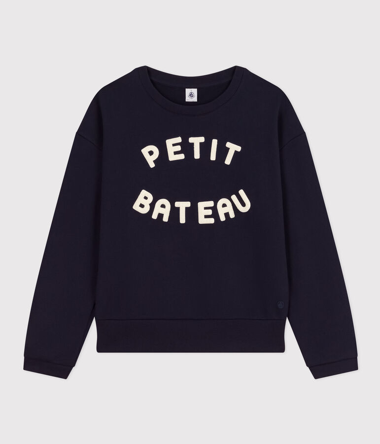 Sweatshirt en molleton femme bleu