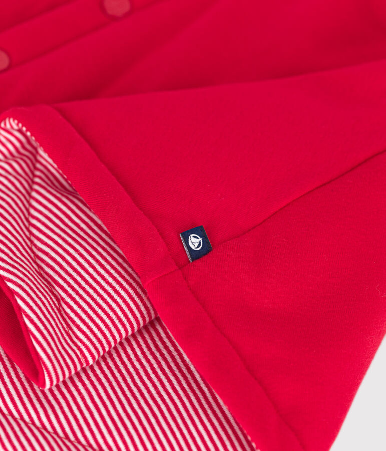 Cape en coton b&eacute;b&eacute; rouge