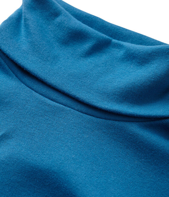 Dames sous-pull in originele ribstof blauw Mallard