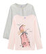 Set van twee T-shirts meisjes