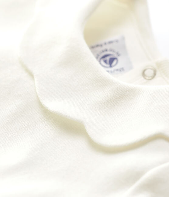 Blouse en coton bébé blanc MARSHMALLOW