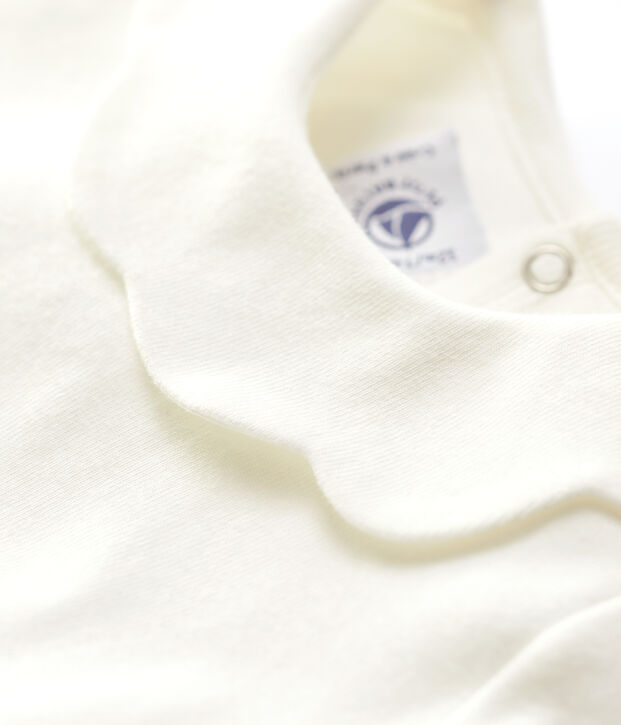 Blouse voor baby's uit katoen wit