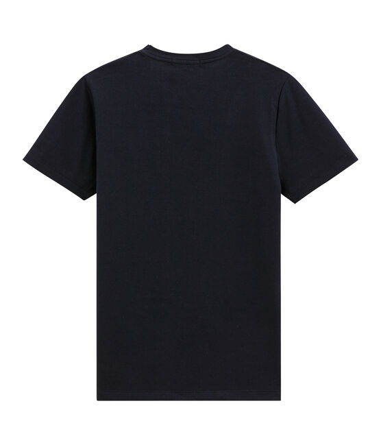 dames tee-shirtmet tekstopdruk blauw SMOKING