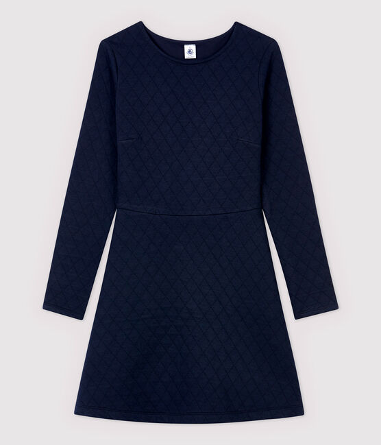 Robe en tubique matelassé Femme bleu SMOKING