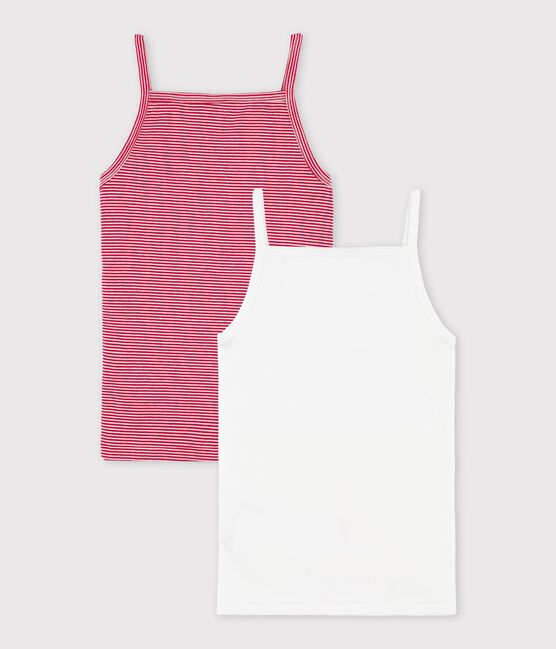 Set van 2 shirts met schouderbandjes meisje variante 1