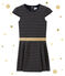 Robe enfant fille en double jersey bleu SMOKING/jaune DORE
