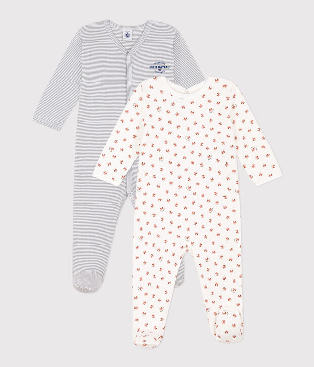 Setje met 2 babypyjama's multicouleur