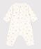 Bodyjama b&eacute;b&eacute; sans pieds en coton imprim&eacute; fleuri blanc MARSHMALLOW/blanc MULTICO