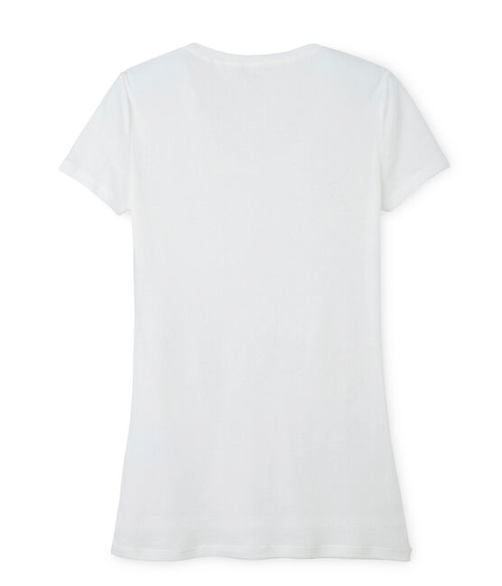 Licht katoenen dames-T-shirt wit Lait