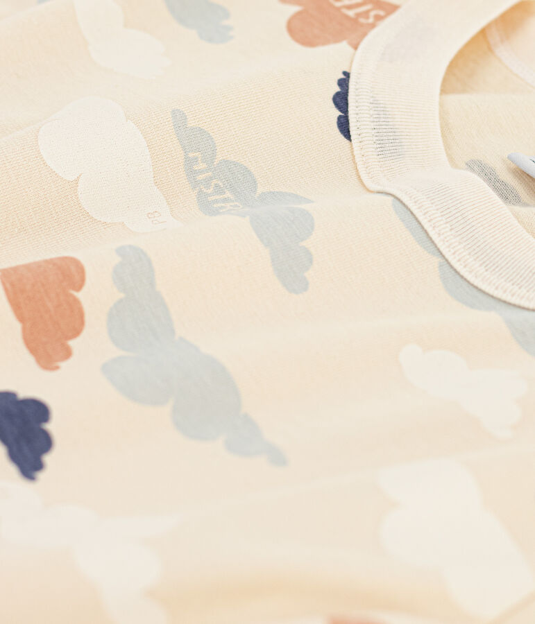 T-shirt met print en korte mouwen voor jongens ecru/multicouleur