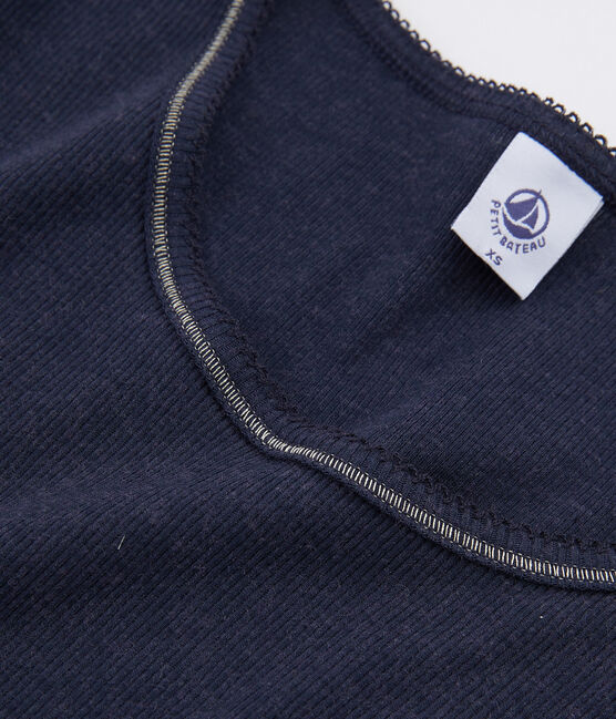 Warm damesshirt blauw SMOKING