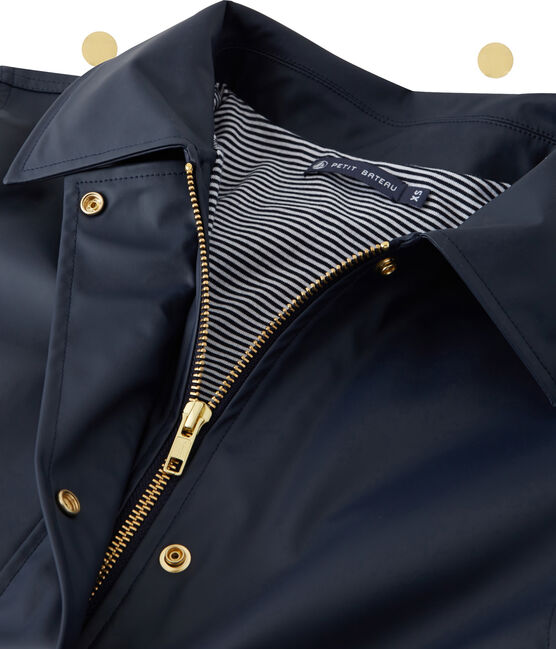 Veste esprit tailleur femme. Petit bateau x Marie-Agnès Gillot bleu SMOKING