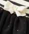 Jurk voor babymeisjes in twee stoffen beige COQUILLE/grijs CAPECOD
