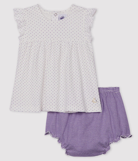 Ensemble Deux Pieces Bebe Fille Real Marshmallow Petit Bateau