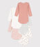 Lot de 5 bodies manches longues fleur bébé en coton variante 1