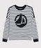 Sweatshirt Dames wit MARSHMALLOW/blauw SMOKING