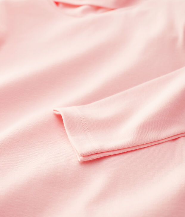 Sous-pull en coton enfant fille / gar&ccedil;on rose