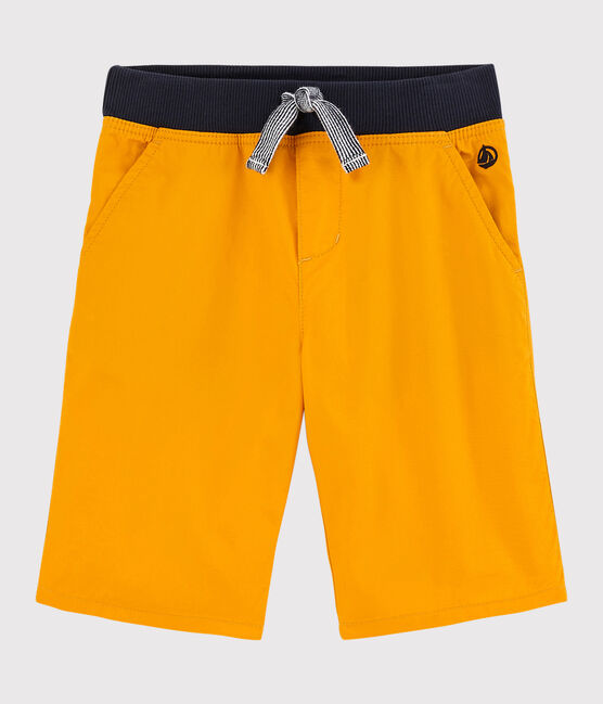 Bermuda en serge enfant garçon jaune TEHONI