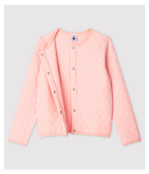 Cardigan en tubique enfant Fille rose