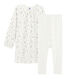Chemise de nuit petite fille en velours, avec legging