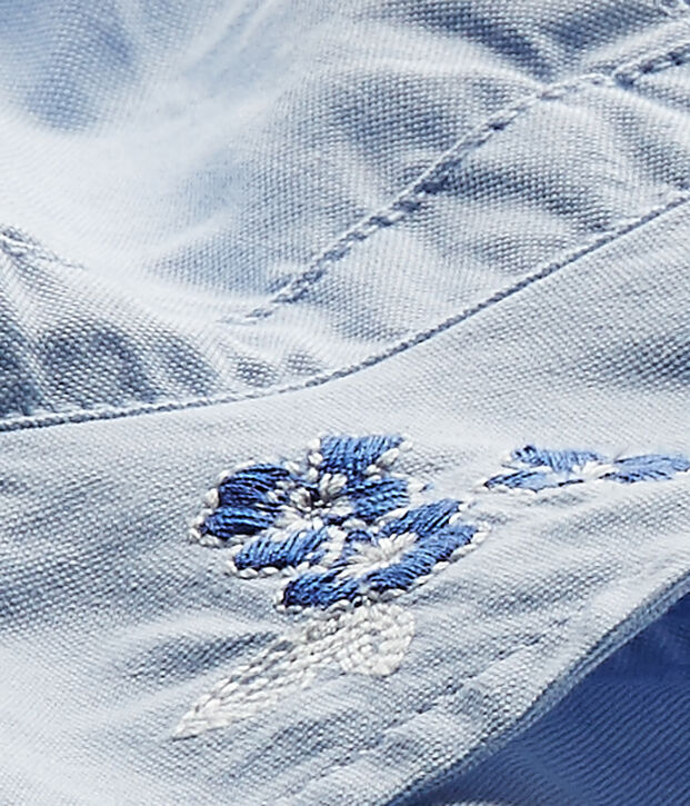 Effen hoedje voor babymeisjes blauw Bleu