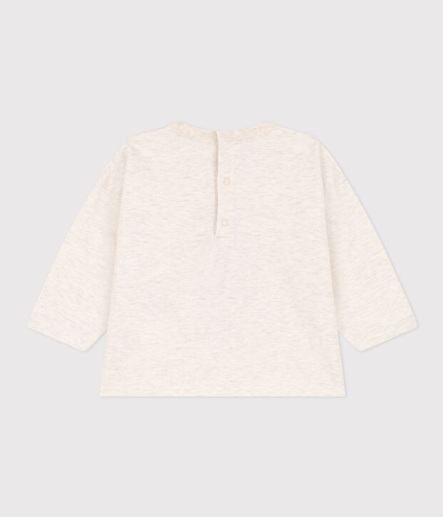 Tee-shirt manches longues en jersey b&eacute;b&eacute; beige chin&eacute;