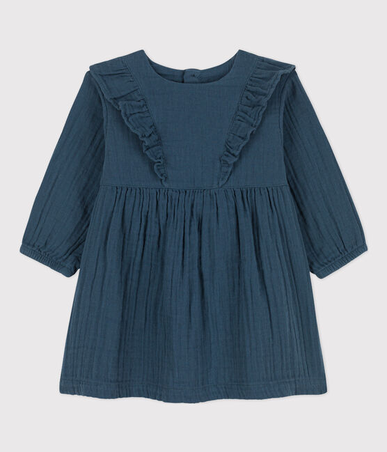 Robe manches longues bébé en gaze de coton DUCKY