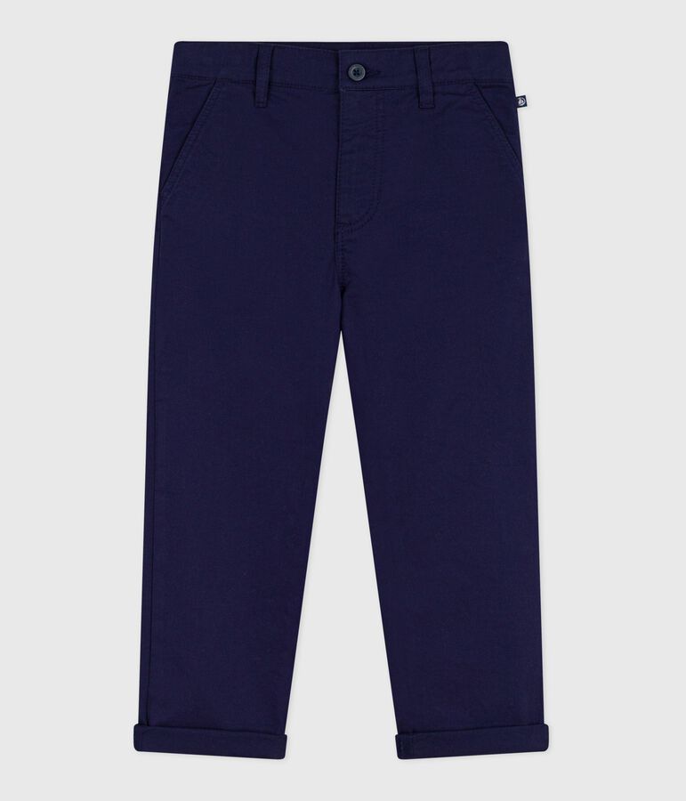 Pantalon enfant en coton bleu