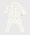 Ensemble cadeau 3 pièces bébé imprimé ourson en coton MARSHMALLOW/ BRUN