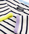 Iconisch damesshirt wit/blauw