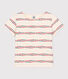 Tee-shirt manches courtes en coton enfant fille